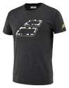 Kinder T-shirt Babolat  Aero Cotton Tee Boy Black Heather