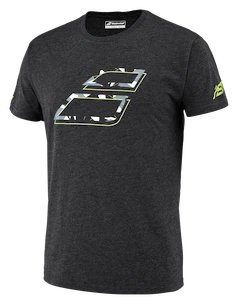 Kinder T-shirt Babolat  Aero Cotton Tee Boy Black Heather