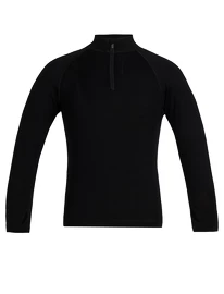 Kinder T-shirt Icebreaker K 260 Tech LS Half Zip BLACK