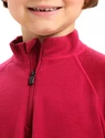 Kinder T-shirt Icebreaker K 260 Tech LS Half Zip Cherry