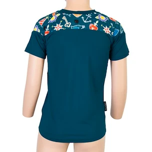 Kinder T-shirt Sensor  Coolmax Impress Blue 100 cm