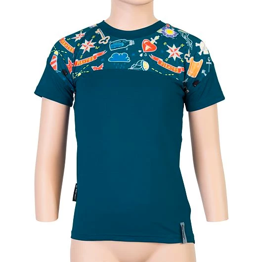 Kinder T-shirt Sensor  Coolmax Impress Blue 100 cm