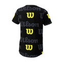 Kinder T-shirt Wilson  All Over Logo Tech Tee B Black