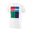 Kinder T-shirt Wilson Concurrentie B Crew Tech Tee White