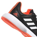 Kinder tennisschoenen adidas  CourtJam xJ Black/White/Red