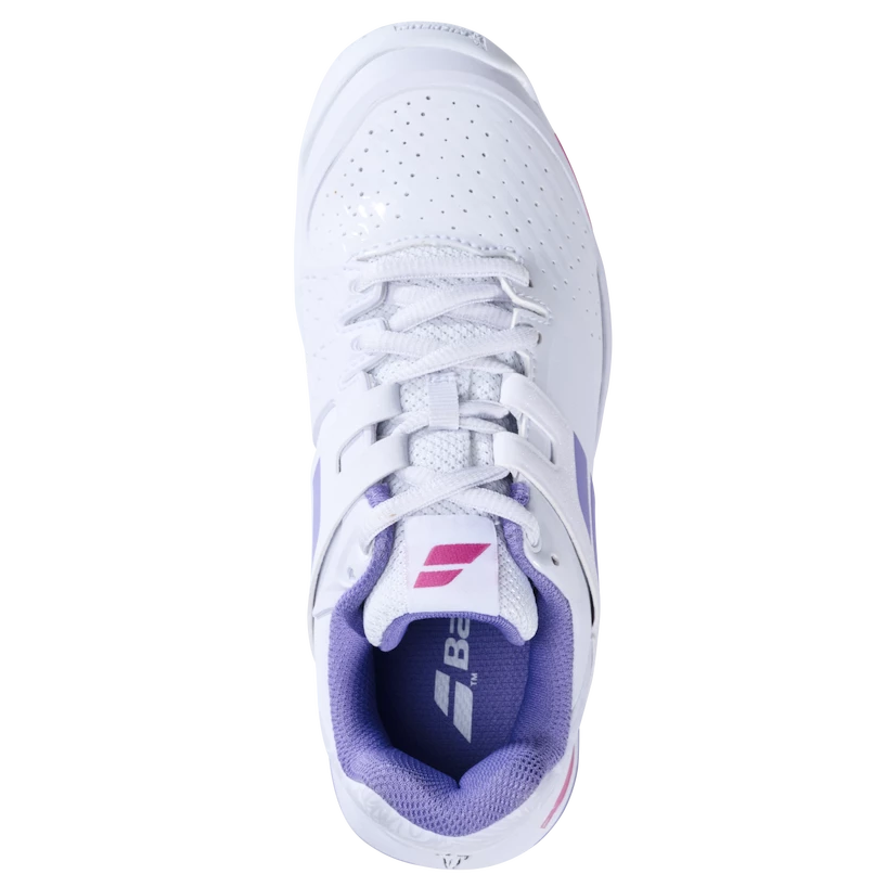 Kinder tennisschoenen Babolat Propulse All Court Junior Girl White/Lavender