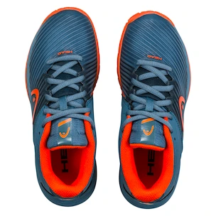 Kinder tennisschoenen Head Revolt Pro 4.0 Junior AC Grey/Orange
