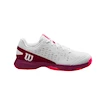 Kinder tennisschoenen Wilson Rush Pro Jr L White/Beet Red