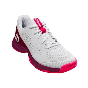Kinder tennisschoenen Wilson Rush Pro Jr L White/Beet Red