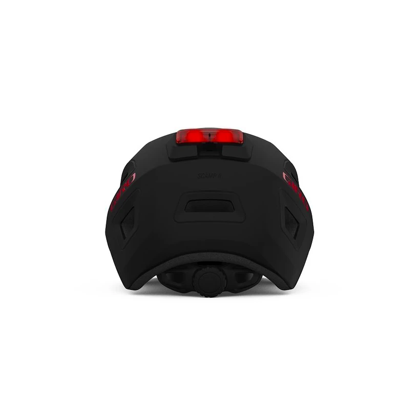 Kinderhelm Giro Scamp  II LED Mat Black/Red S