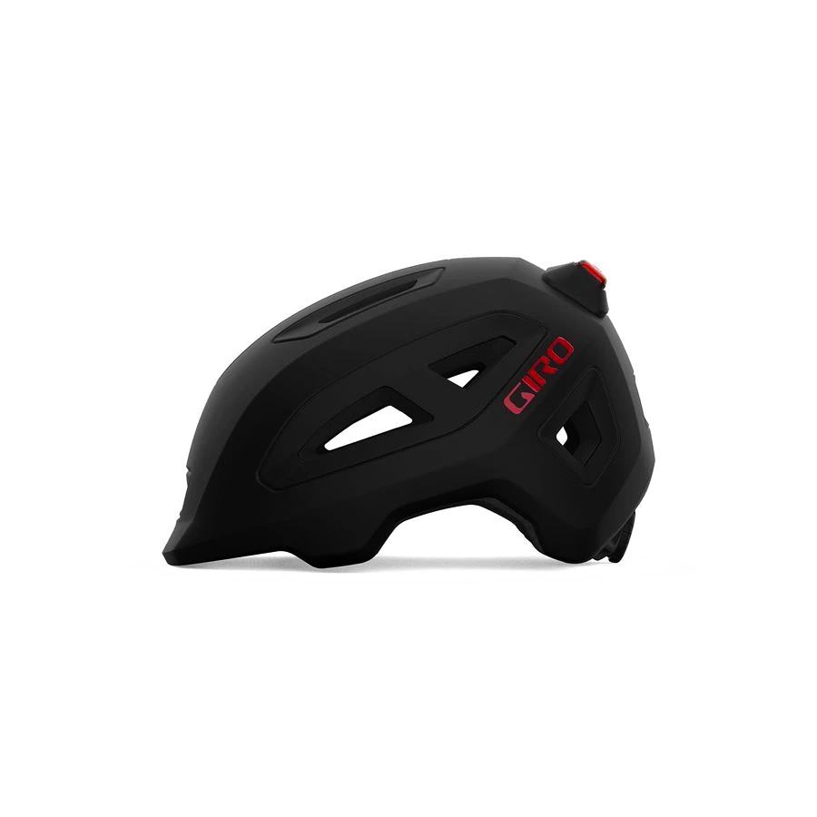 Kinderhelm Giro Scamp  II LED Mat Black/Red S