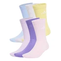 Kindersokken adidas  Cushined Crew Violet Fusion 6 Pack