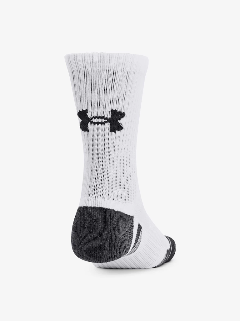 Kindersokken Under Armour  Performance Cotton 3p Mid-WHT