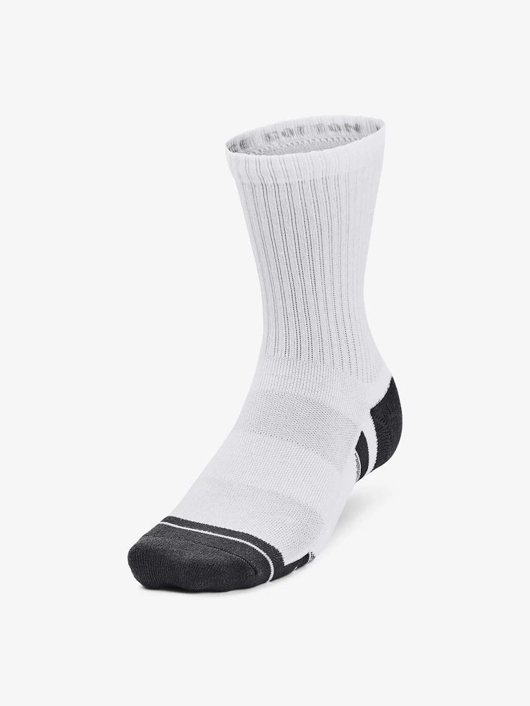 Kindersokken Under Armour  Performance Cotton 3p Mid-WHT