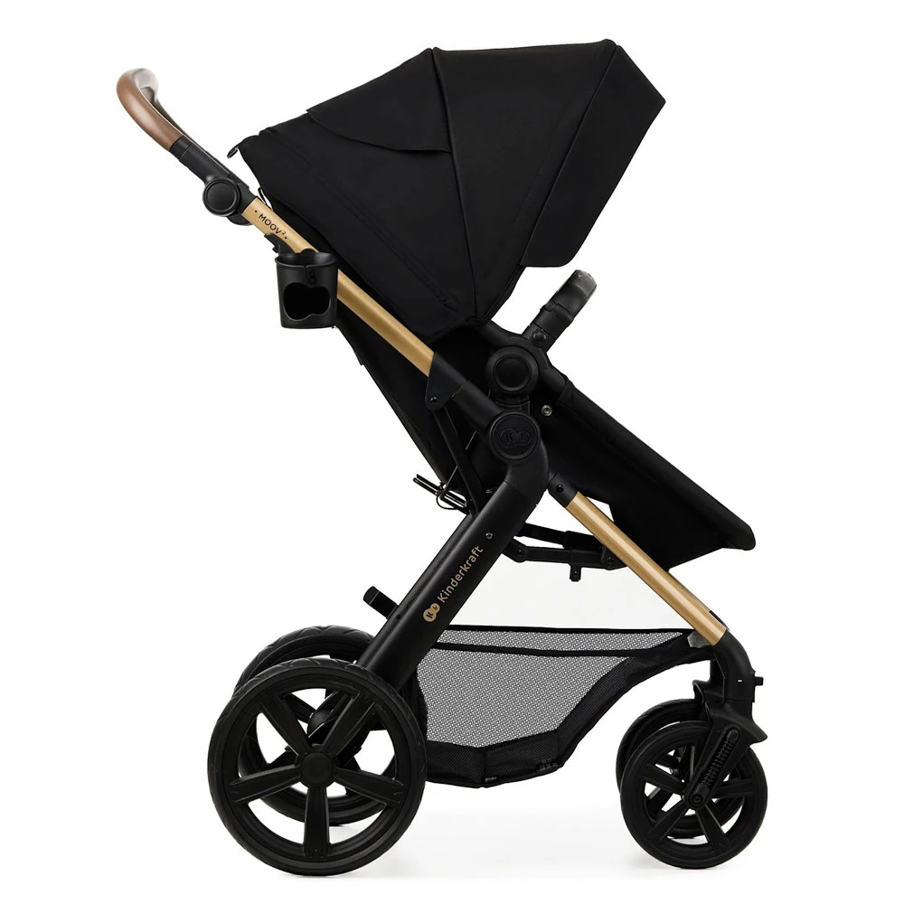 Kinderwagen Kinderkraft Moov 2 3in1 Pure Black Eva Wheels