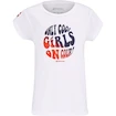 Meisjes T-shirt Babolat  Exercise Cotton Tee Girl White 8 - 10 jaar
