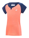 Meisjes T-shirt Babolat  Play Cap Sleeve Top Fluo Strike