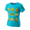 Meisjes T-shirt Wilson  Emoti-Fun Tech Tee G Scuba Blue