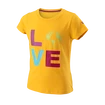 Meisjes T-shirt Wilson Love Earth Tech Tee G Saffron