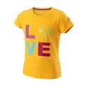 Meisjes T-shirt Wilson  Love Earth Tech Tee G Saffron