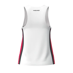 Meisjes tanktop Head  CLUB 25 Tank Top Girls Red/White 164 cm