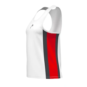 Meisjes tanktop Head  CLUB 25 Tank Top Girls Red/White 164 cm