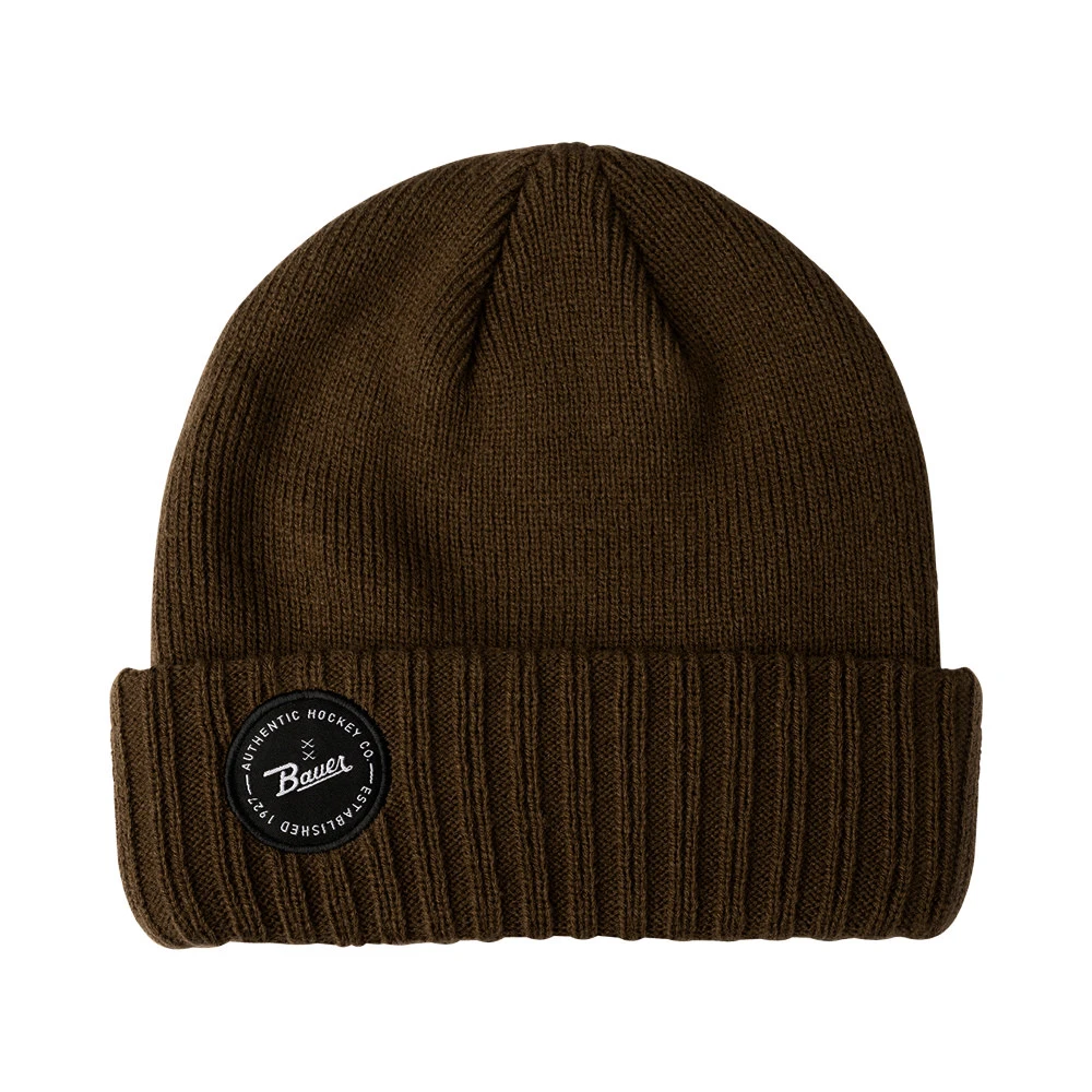 Muts Bauer  Knit Patch Toque TAN
