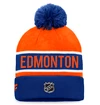 Muts Fanatics  Authentic Pro Game & Train Cuffed Pom Knit Edmonton Oilers