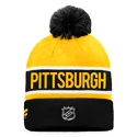 Muts Fanatics  Authentic Pro Game & Train Cuffed Pom Knit Pittsburgh Penguins
