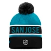 Muts Fanatics  Authentic Pro Game & Train Cuffed Pom Knit San Jose Sharks