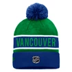 Muts Fanatics  Authentic Pro Game & Train Cuffed Pom Knit Vancouver Canucks