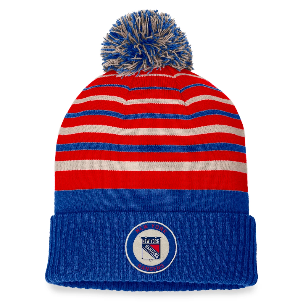 Muts Fanatics True Classic True Classic Beanie with Pom New York Rangers