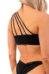Nebbia Bandeau-bikinitop met één schouder 448 zwart