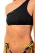 Nebbia Bandeau-bikinitop met één schouder 448 zwart