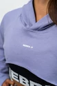 Nebbia crop-sweatshirt met lange mouwen en capuchon voor dames GYM TIME paars
