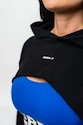 Nebbia crop-sweatshirt met lange mouwen en capuchon voor dames GYM TIME Zwart