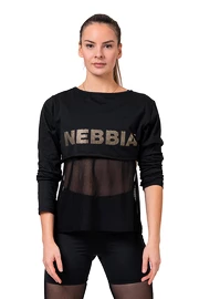 Nebbia Intense Mesh T-shirt 805 zwart