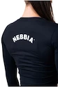 Nebbia Sporty Hero crop top met lange mouwen zwart