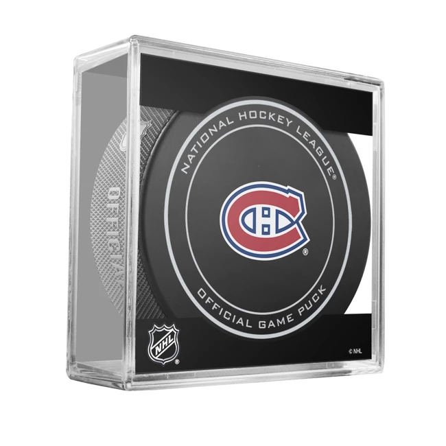 Officiële wedstrijdpuck Inglasco Inc.  Official Game Pucks NHL Montreal Canadiens