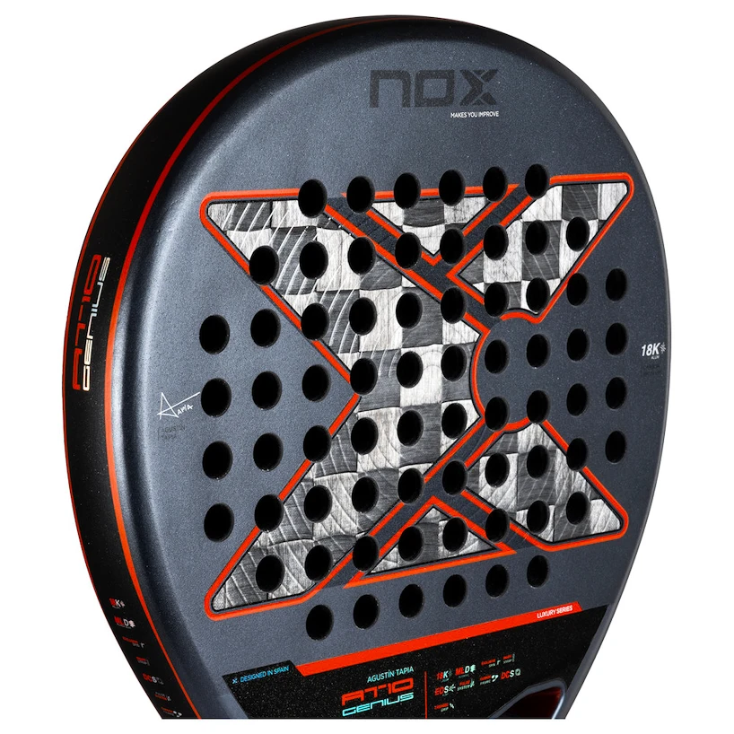 Padelracket NOX  AT10 GENIUS 18K Alum
BY AGUSTIN TAPIA