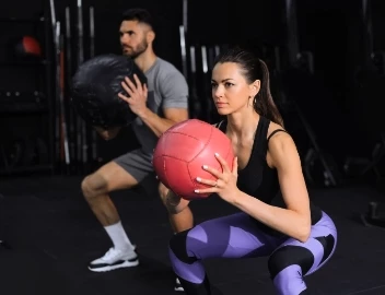 Krachttraining, medicijnballen
