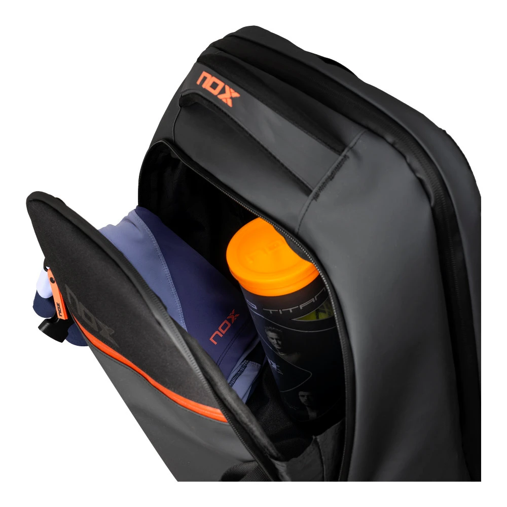 Rugzak voor rackets NOX   Luxury Open Series Black/Red Backpack