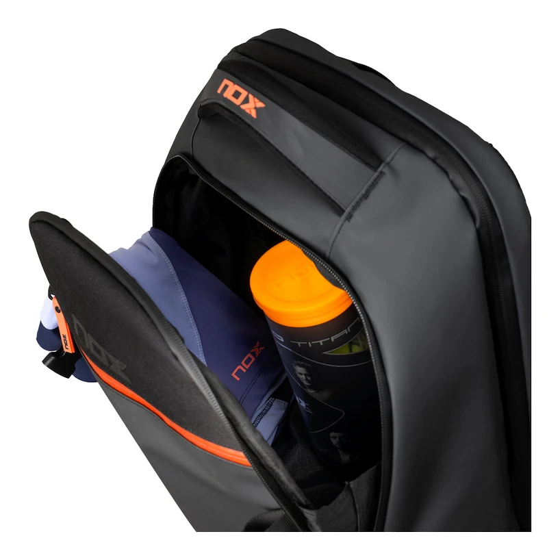 Rugzak voor rackets NOX   Luxury Open Series Black/Red Backpack