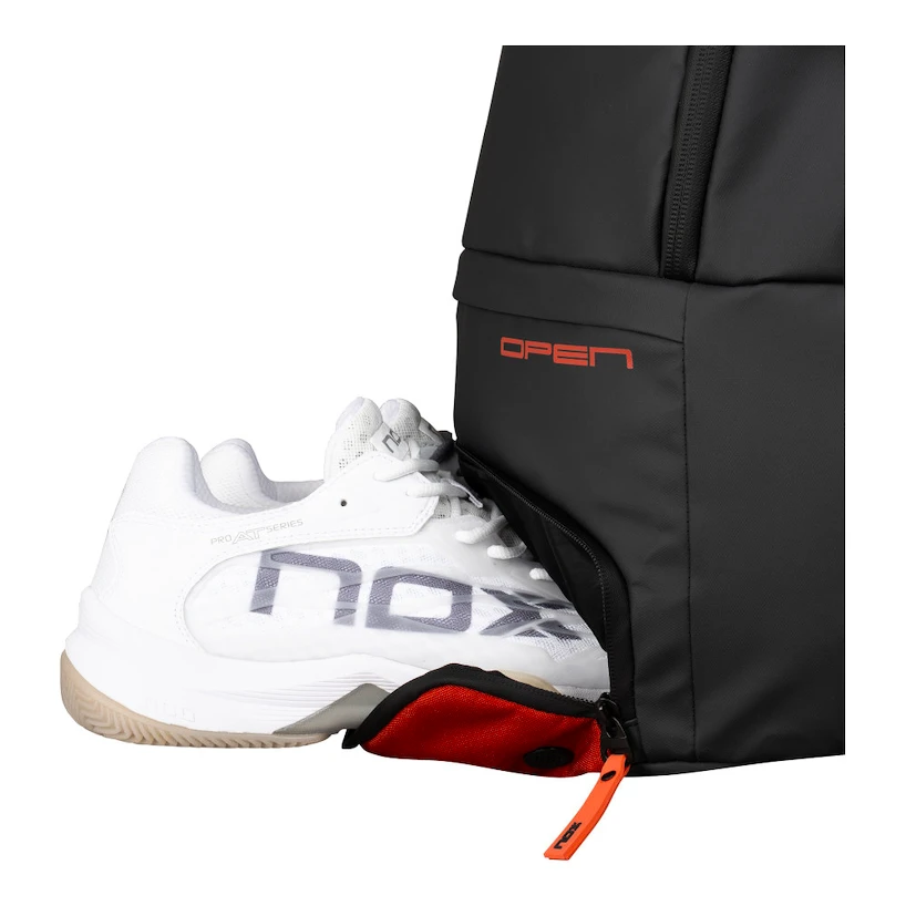 Rugzak voor rackets NOX   Luxury Open Series Black/Red Backpack