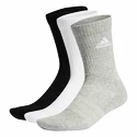 Sokken adidas  Cushioned Crew Socks 3 Pairs Grey/White/Black