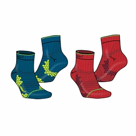 Sokken Inov-8 Trailfly Sock Mid Blue/Red