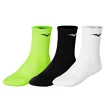Sokken Mizuno  Training 3P Socks White/Black/Neolime