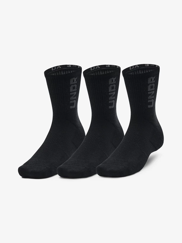 Sokken Under Armour  3-Maker 3pk Mid-Crew-BLK  M
