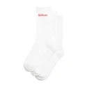 Sokken Wilson  Crew Logo Sock 3 Pack Bright White