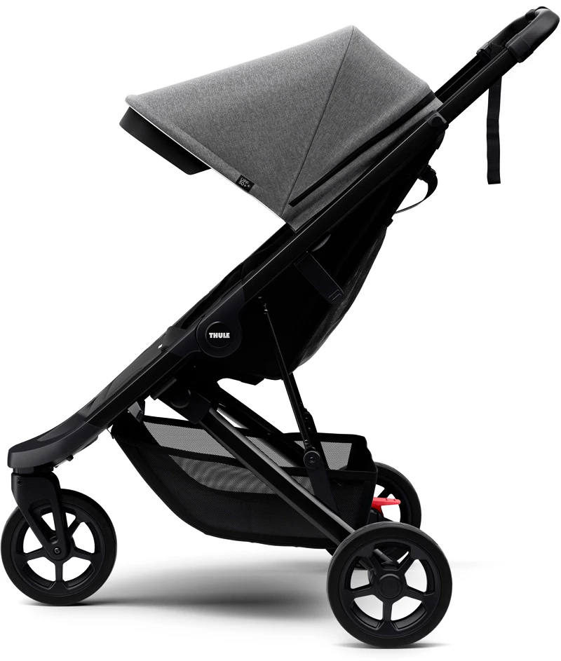 Stadskinderwagen Thule Spring Black/Grey Melange